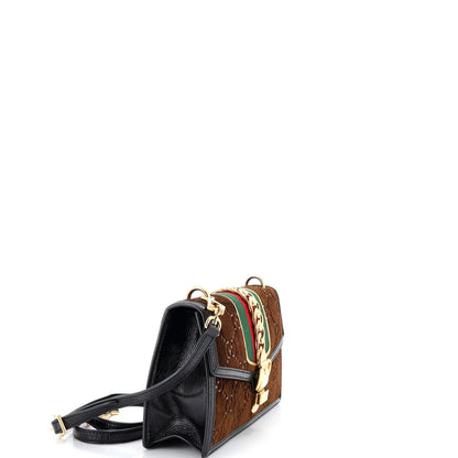 Gucci Sylvie Shoulder Bag Gg Velvet Small