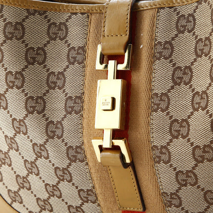 Gucci Web Jackie O Hobo Gg Canvas Medium