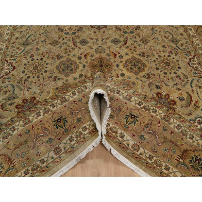 8'X10' Brown Kishoon Design 300 Kpsi New Zealand Wool Hand Knotted Rug