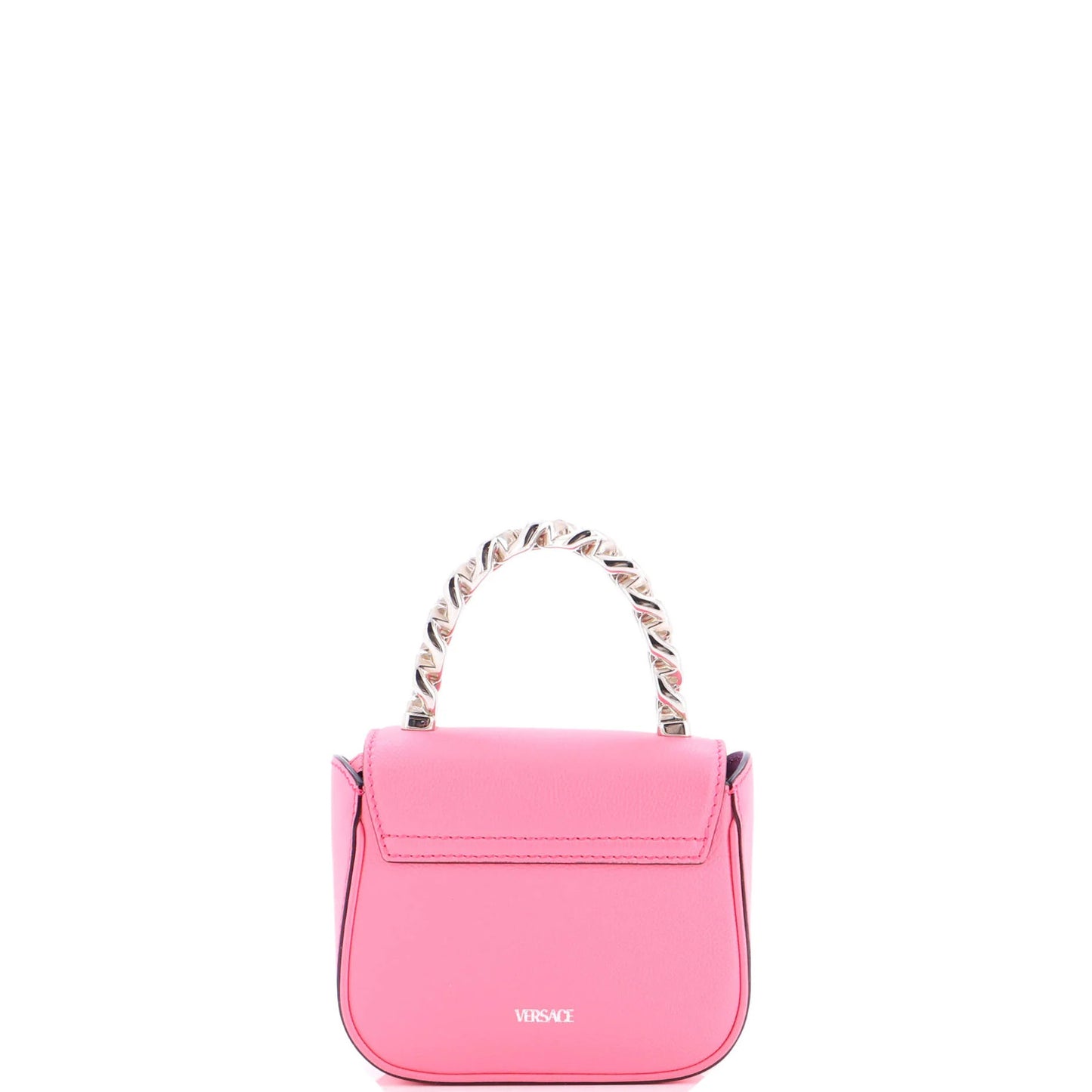 Versace La Medusa Chain Top Handle Bag Leather Small