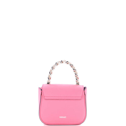 Versace La Medusa Chain Top Handle Bag Leather Small