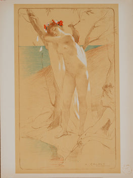 Antoine Calbet Linconnue 1898 Lestampe Moderne Lithograph