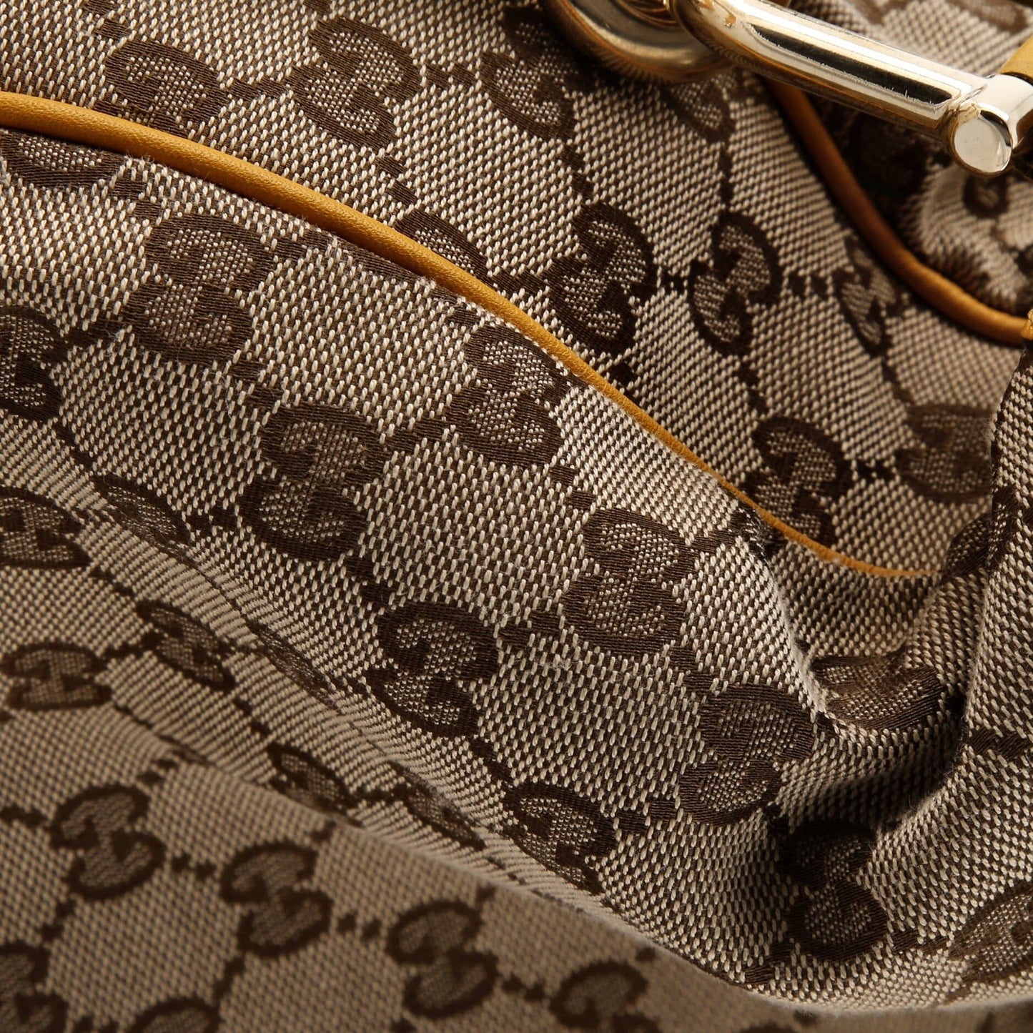 Gucci Diana Bamboo Shoulder Bag Gg Canvas Medium