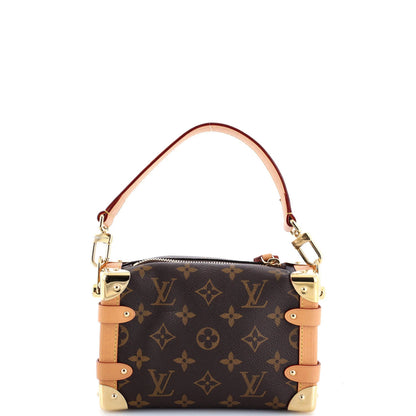 Louis Vuitton Side Trunk Handbag Monogram Canvas Pm