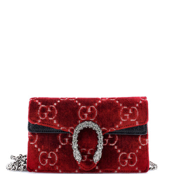 Gucci Dionysus Bag Gg Velvet Super Mini