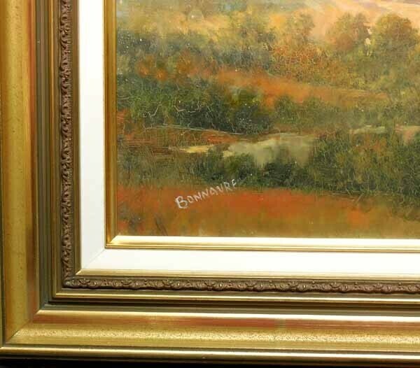 Alain Bonnaure (French) Original Oil Painting On Canvas Signed Framed Landscape