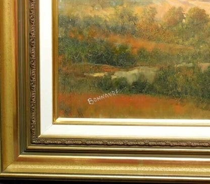 Alain Bonnaure (French) Original Oil Painting On Canvas Signed Framed Landscape