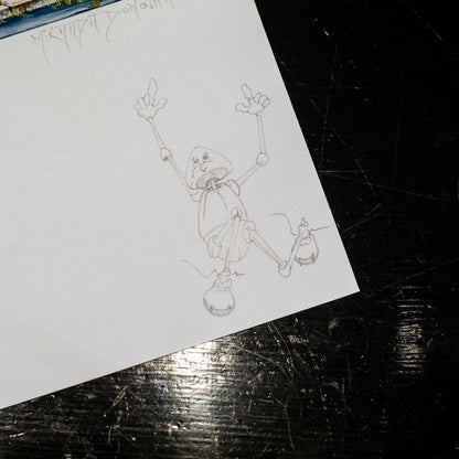 Miranda Donovan "Drink" Hand-Finished Archival Gicle W/ Drawing 2010S Signed
