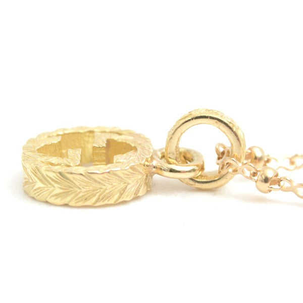 Gucci Interlocking G Arabesque Necklace In Yellow Gold 750Yg