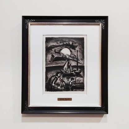 Georges Rouault Original Lithograph 1929 "Le Vent Emplit Les Voiles" Paysages