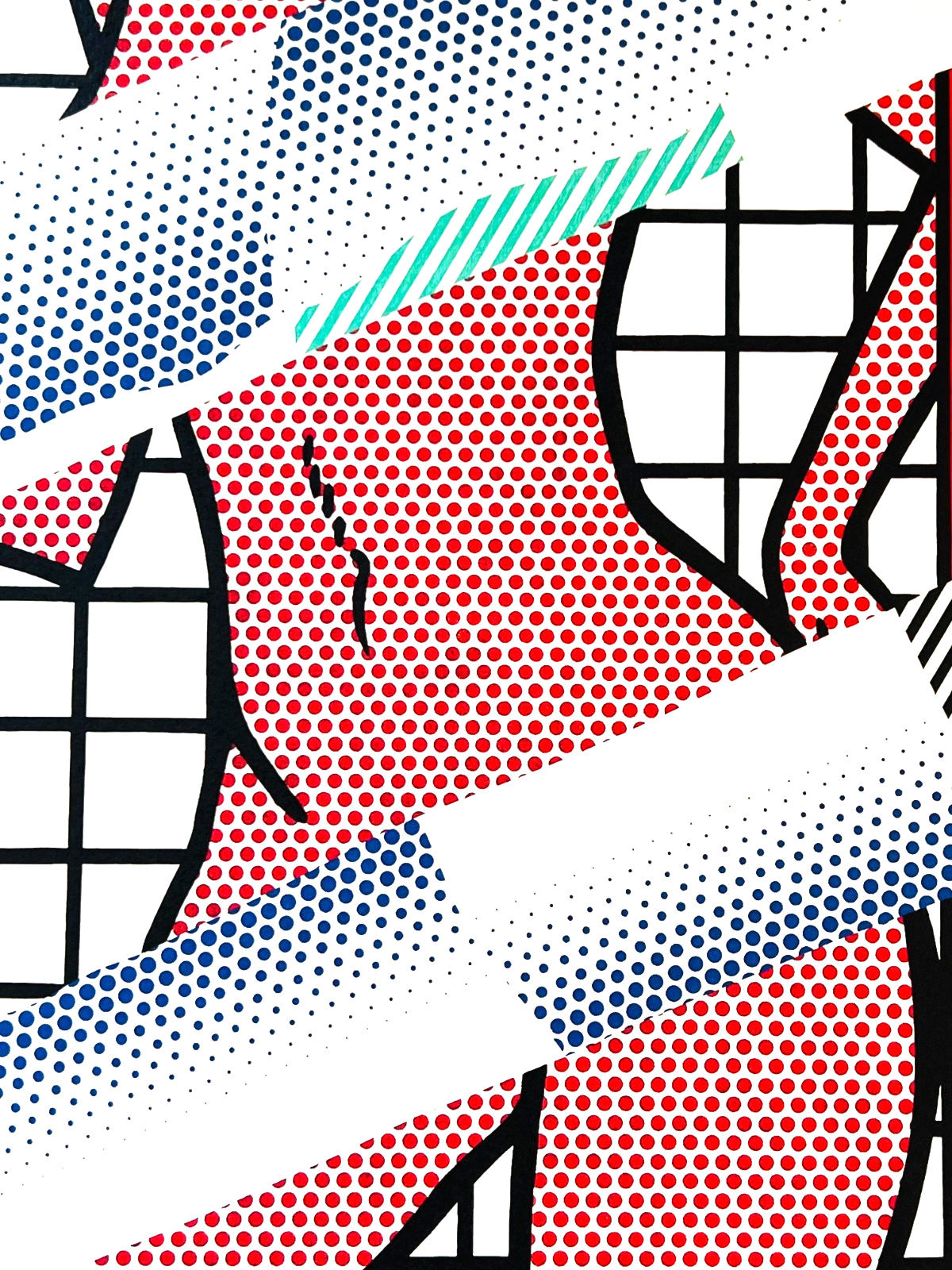 Roy Lichtenstein Lithograph Coa Signed In Pen Numbered In Pencil