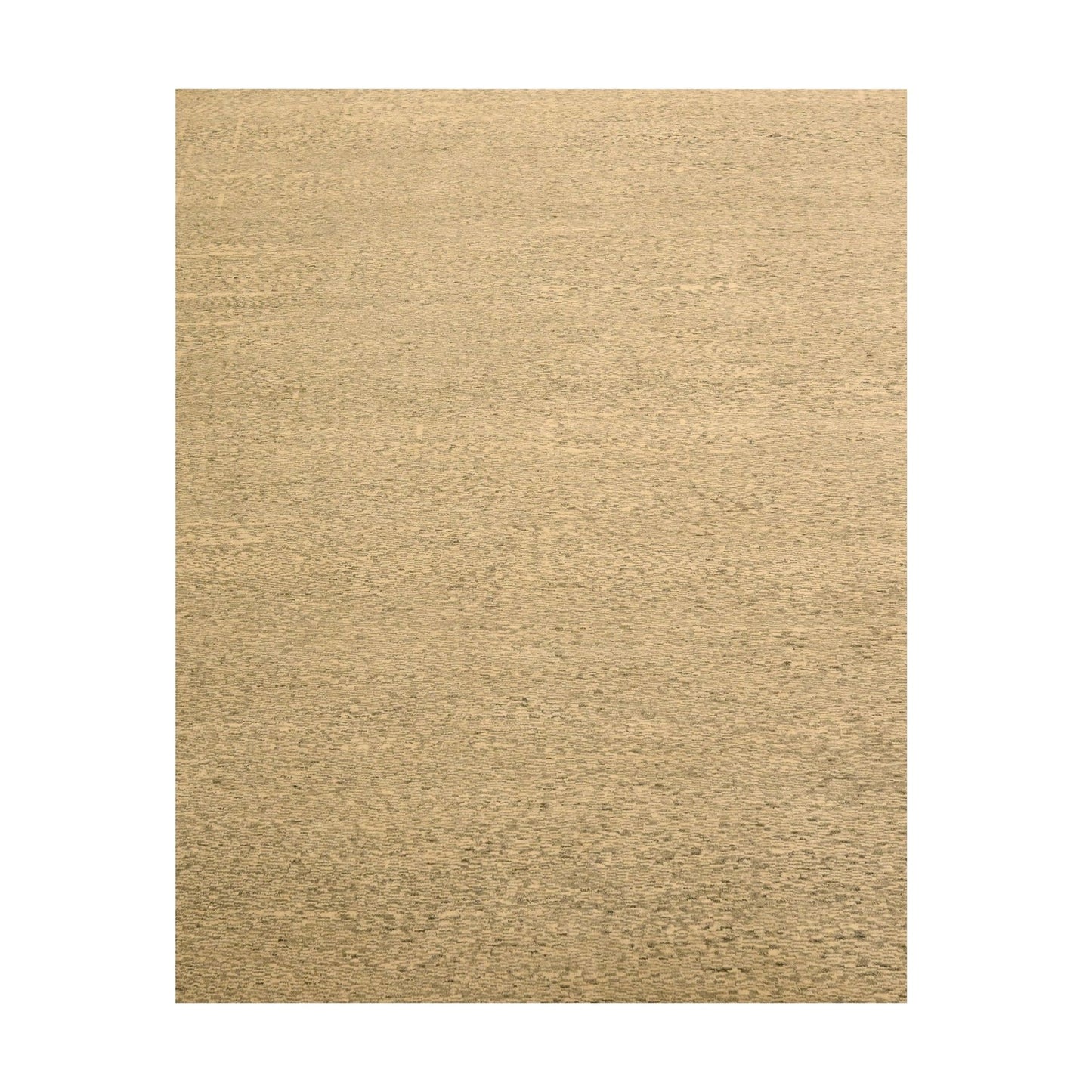 7'9"X9'7" Beige Tone On Tone Natural Wool Grass Design Hand Knotted Rug