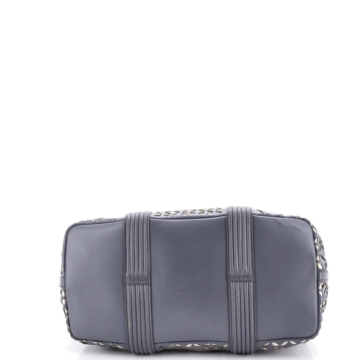 Alaia Side Snap Tote Laser Cut Leather