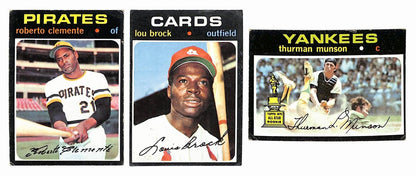 1971 Topps Baseball Card Complete Set (1-752) Clemente Aaron Ryan Bench 196272