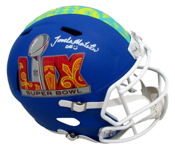 Jordan Mailata Signed Blue Sb Lix Full Size