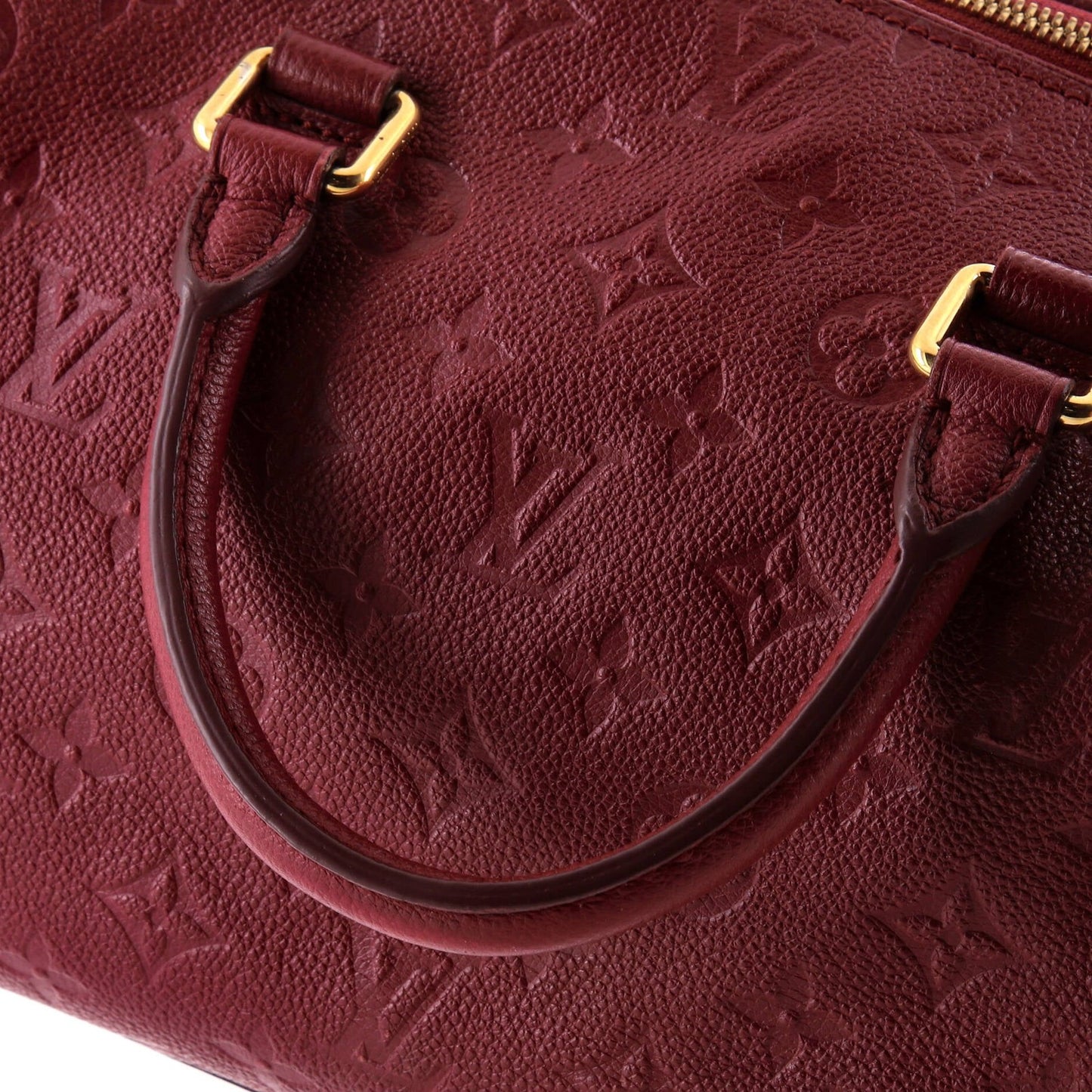 Louis Vuitton Speedy Bandouliere Bag Monogram Empreinte Leather 25