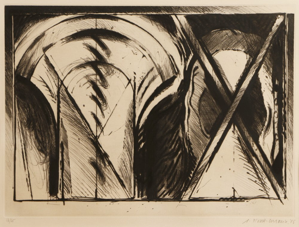 Gerard Titus Carmel (France) Original Etching Pencil Signed Numbered Framed Moma