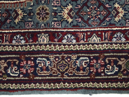 Hand-Knotted Indo-Bidjar Oriental Runner Rug Wool