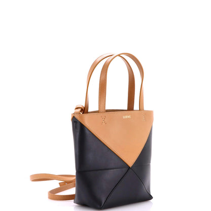 Mini Loewe Puzzle Fold Tote Leather