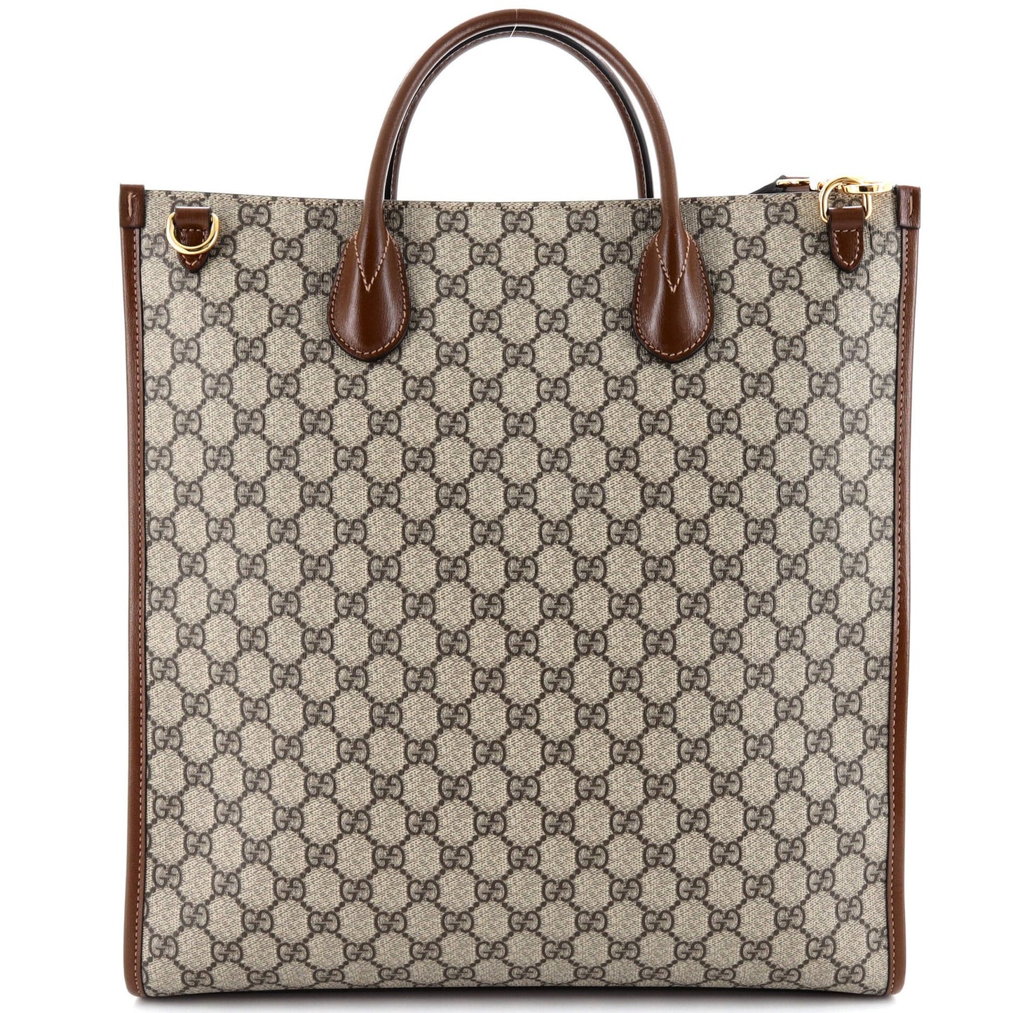 Gucci Interlocking G Tote Gg Coated Canvas Vertical