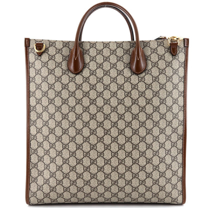 Gucci Interlocking G Tote Gg Coated Canvas Vertical