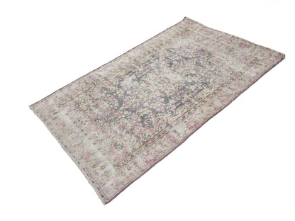 Vintage Antique Distressed Oriental Rug Brown