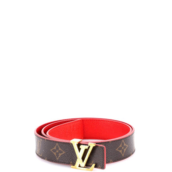 Louis Vuitton Lv Initiales Belt Monogram Canvas Thin