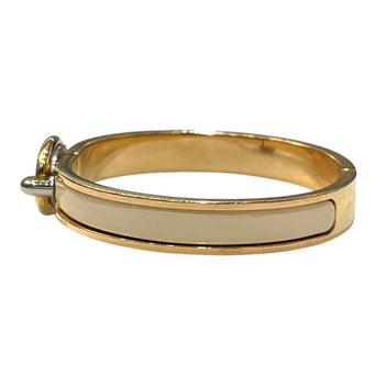 Hermes Mini Clic Bracelet In Nata Gold, Metal, Enamel