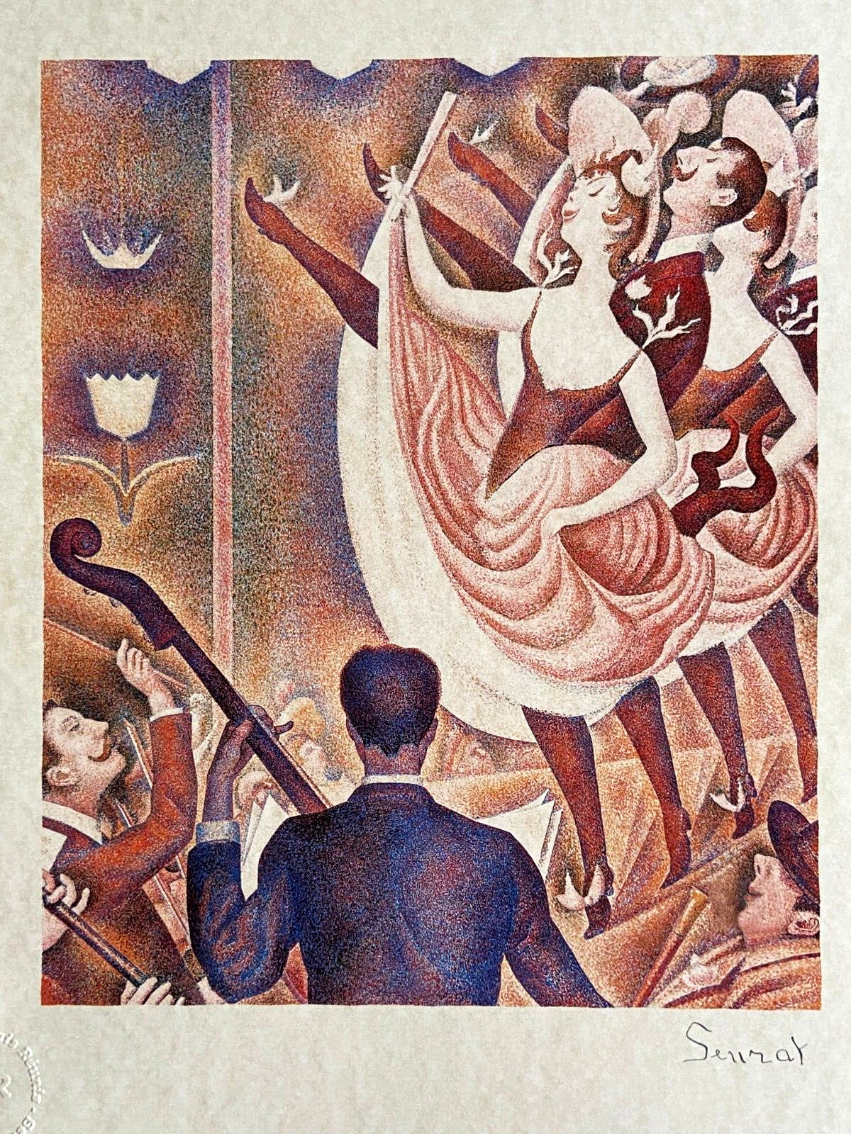 Georges Seurat Lithograph Coa Signed Numbered (Edgar Degas)