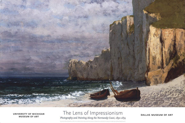 Gustave Courbet A Bay With Cliffs (Detail) 