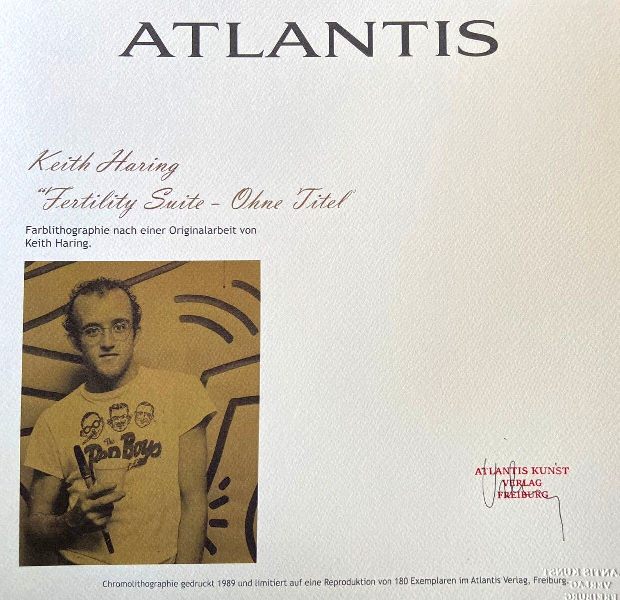 Keith Haring Lithograph Coa Signed Numbered With Certified Pencil