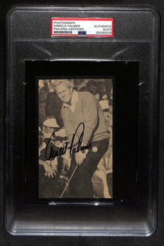 Arnold Palmer Signed 5.5X3.5 B/W Photo Psa/Dna