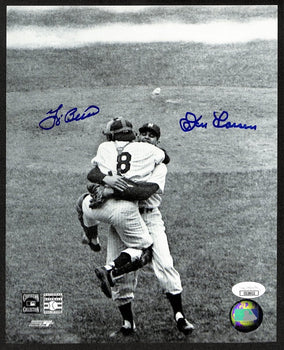 Yogi Berra/Don Larsen Signed 8X10 B/W Photo 1956