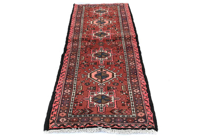 Vintage Handmade Tribal Geometric Oriental Rug
