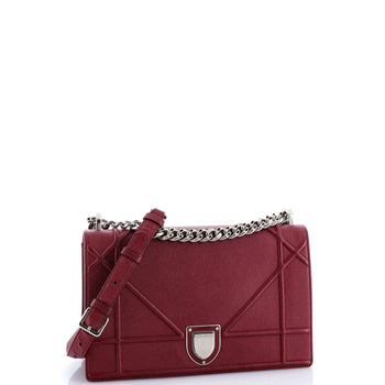 Christian Dior Diorama Flap Bag Grained Calfskin Medium