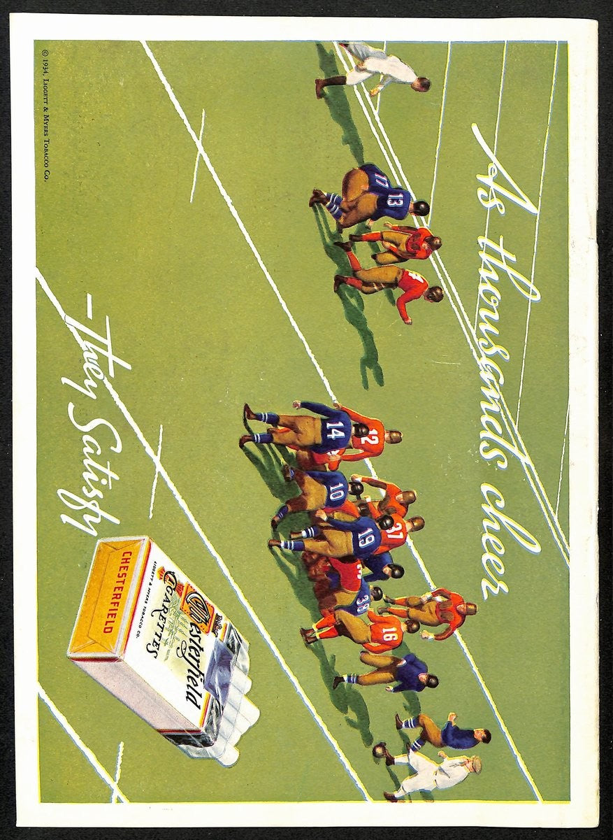 1934 Notre Dame @ Usc  Vintage College Football Game Program 194601