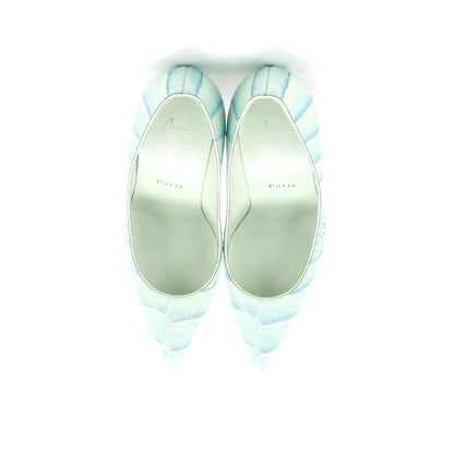 Christian Louboutin Women'S Kate Pumps Crocodile Embossed Leather 100