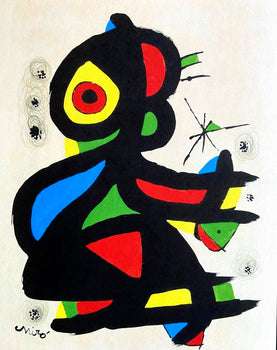 Joan Mir Lithograph 1980, Poligrafa Barcelona,