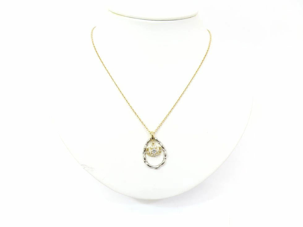 Southern Cross Diamond 0.304/0.15Ct Necklace K18Yg/Pt900