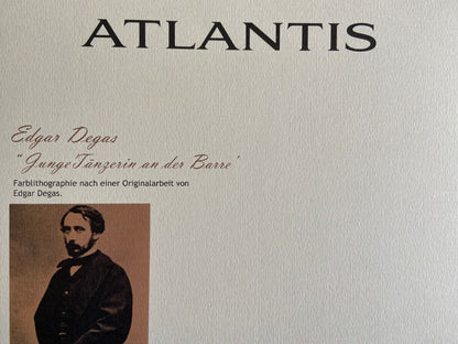 Edgar Degas, Signed Numbered Lithograph Coa