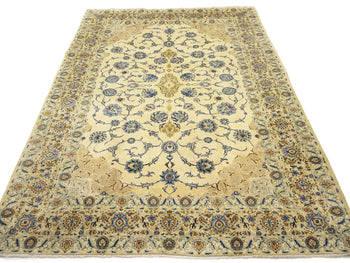 Semi-Antique Vintage Signed Handmade Wool Rug