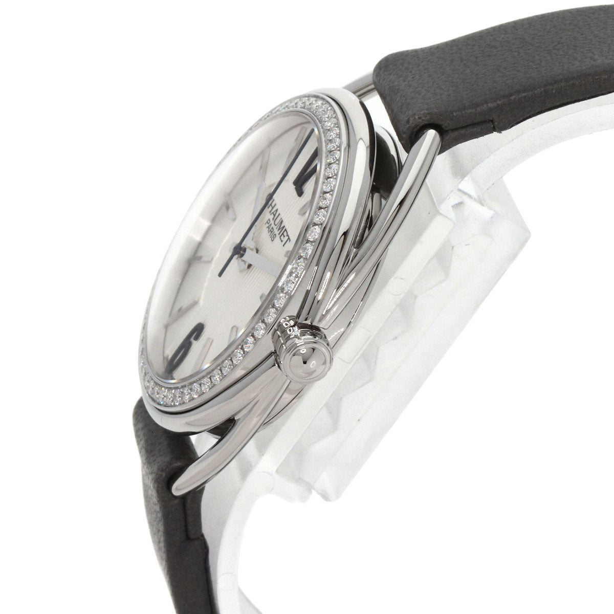 Chaumet Lian Diamond Bezel Watches W23211-01A Stainless Steel/Leather