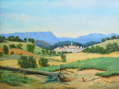 Jean Claude Farjas Original Painting Oil On Canvas Signed Well Framed