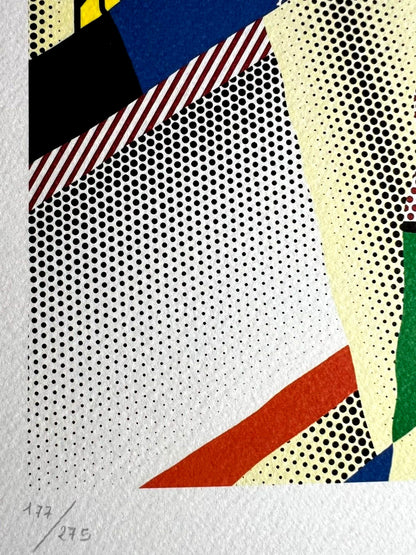 Roy Lichtenstein Lithograph Coa: Hand Numbered 275 Exe