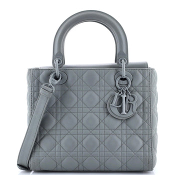Christian Dior Ultra Matte Lady Dior Bag Cannage Quilt Calfskin Medium