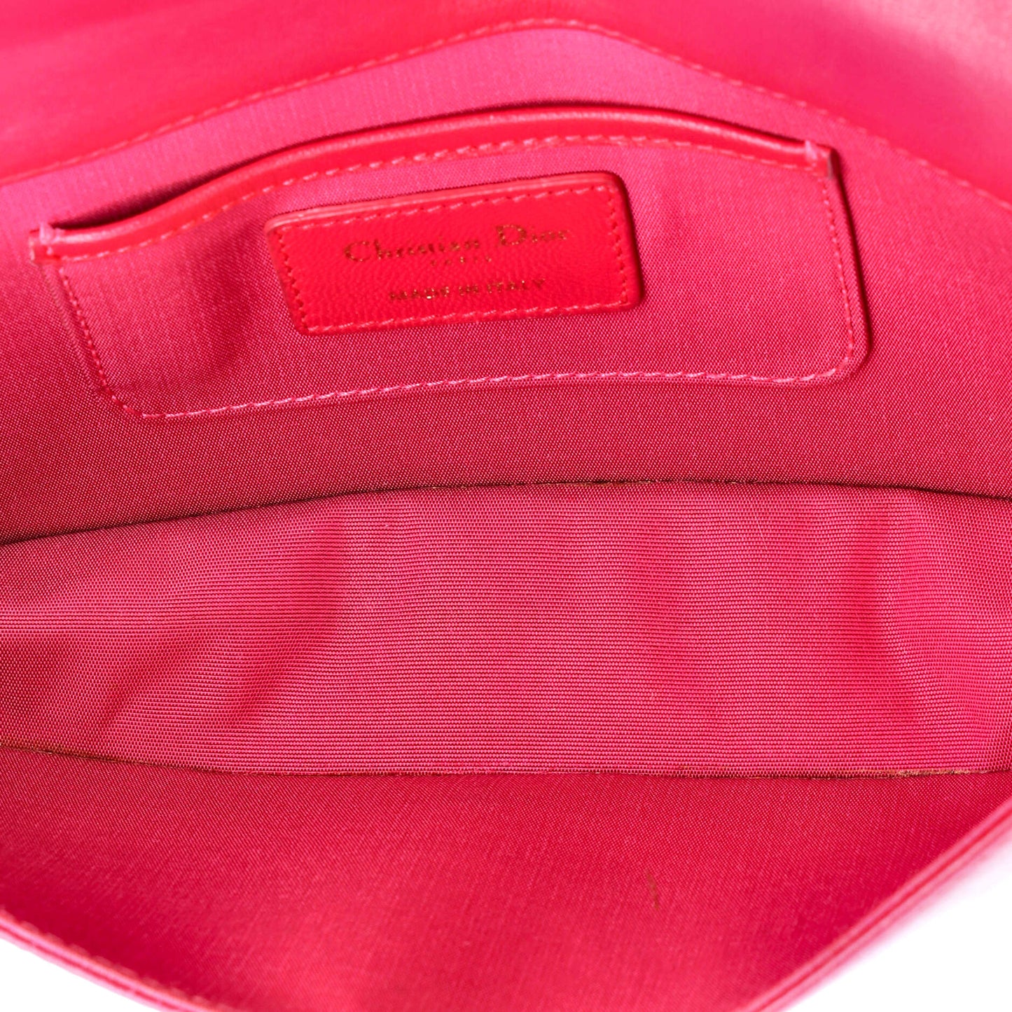 Christian Dior Lady Dior Convertible Chain Clutch Cannage Quilt Leather Long