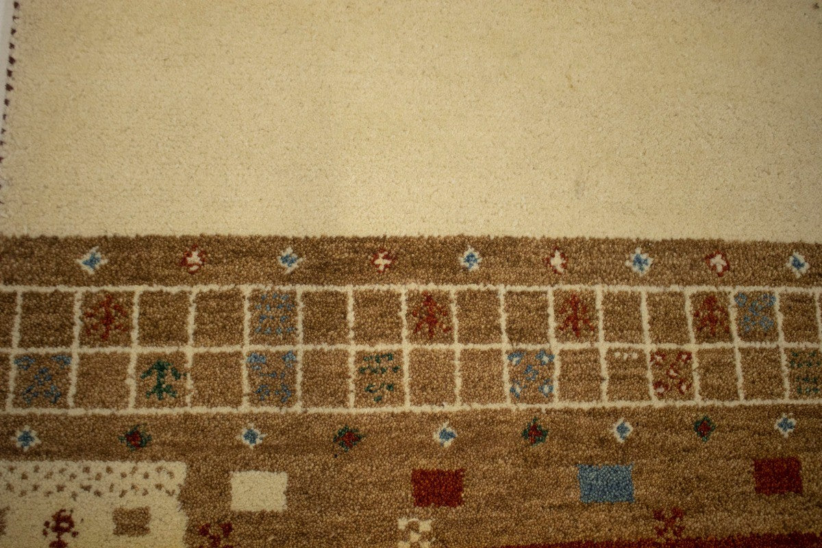 ft Handmade Striped Modern Indo-Gabbeh Wool Oriental Rug Home Decor Carpet 4X6