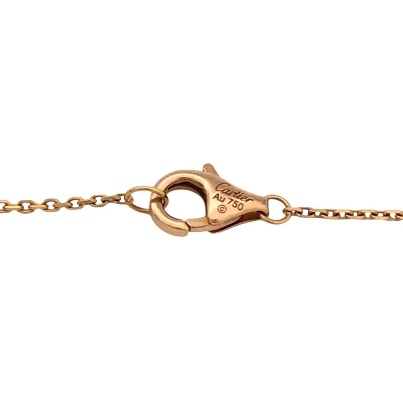 Cartier Trinity 1P Diamond Necklace K18Yg