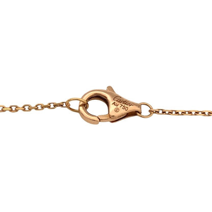 Cartier Trinity 1P Diamond Necklace K18Yg