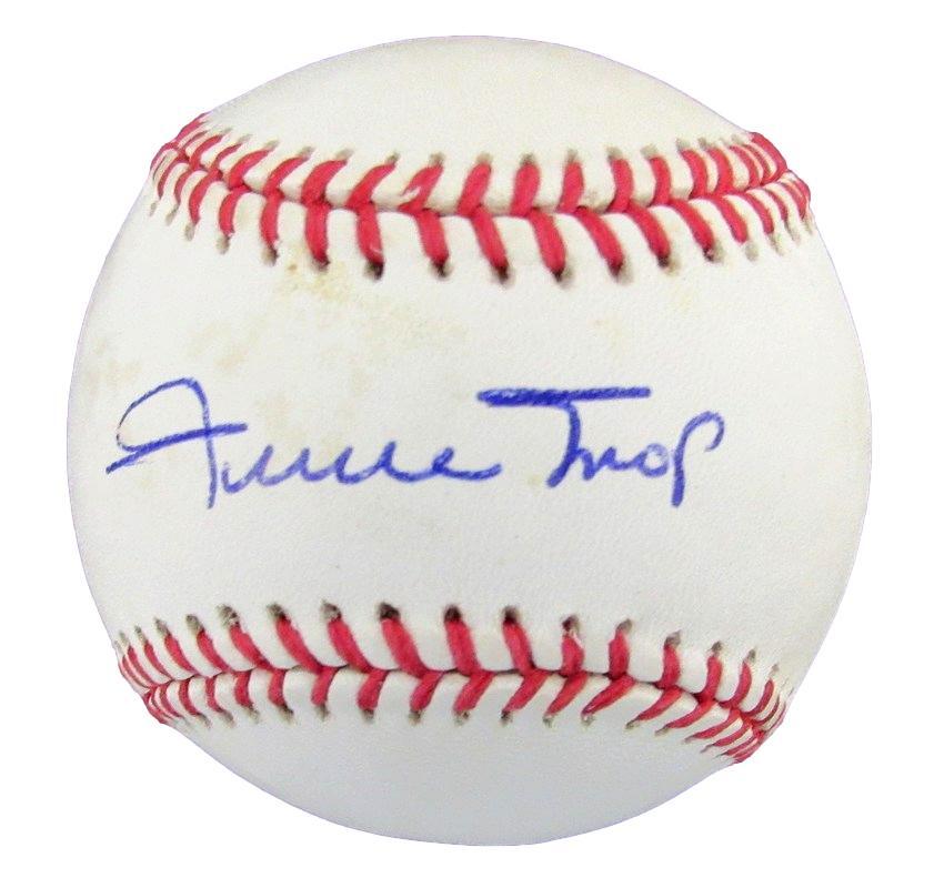 Willie Mays Hof Autographed Onl Baseball San